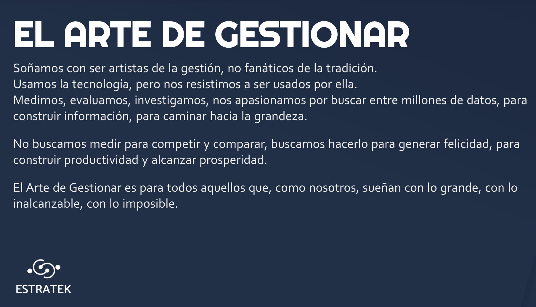 Estratek El Arte De Gestionar 6654